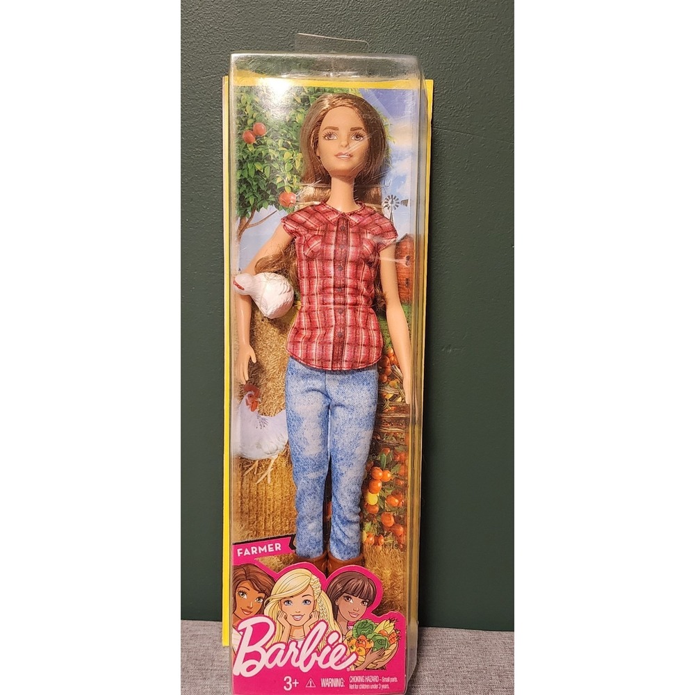 Barbie You Can Be Anything Farmer Doll |‎ Mattel DVF53 | 2016 | Damaged Box